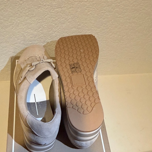 Dolce Vita Taupe Suede Platform Sneakers - Picture 3 of 5